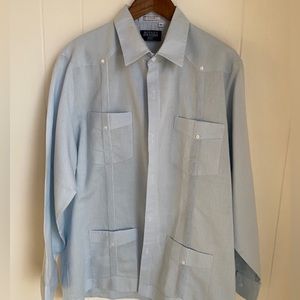 Botany Five Hundred 500 Men’s Linen 4-Pocket Shirt with Detailing | Size XL